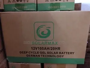Solarmax 12v 100ah Deep Cycle Gel Solar Battery.