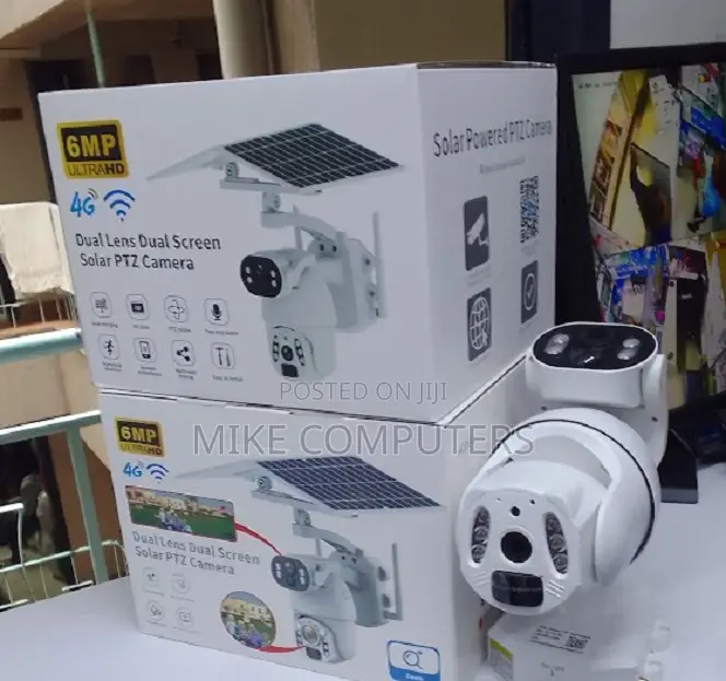 Dual Lens Solar PTZ Camera Ubox 15x 4g