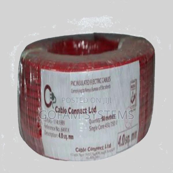 4mm Single Connect Cable Red (90 Mtr Roll) - main view