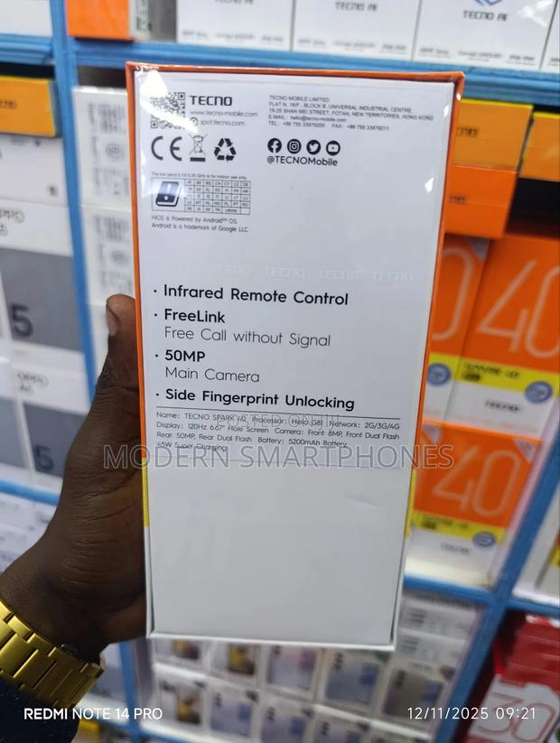 New Tecno Spark 40 256 GB Black - thumbnail 3