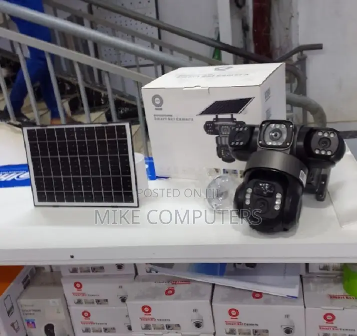 Tripple Len Outdoor Solar Camera 4g Night Vision With Motioin
