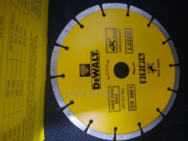 Stone Cutting Diamond Disc.7 Inch Dewalt Laser-Welded Concrete Blade