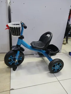 Kid's Blue Toddler Tricycle With Basket – Safe Fun First Ride