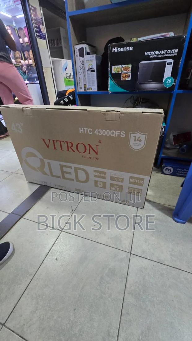Vitron 43inch Qled Smart Android Frameless Tv - main view