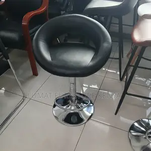 Black Modern Swivel Adjustable Bar Stool