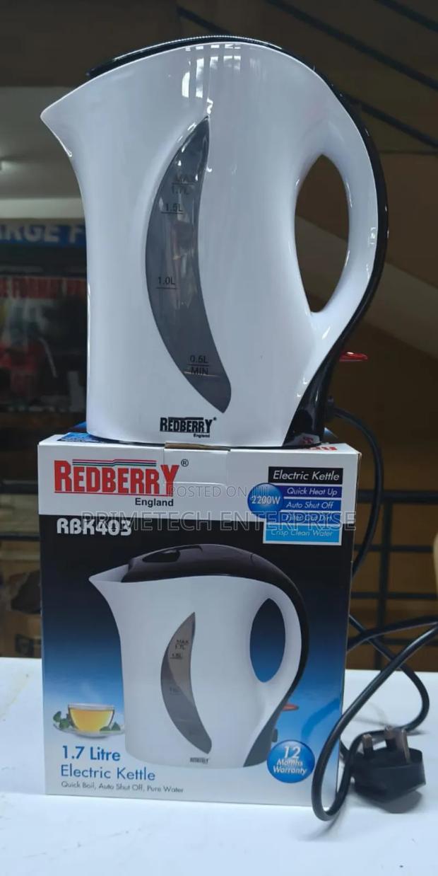 Redberry White Elecric 1.7l Kettle - main view
