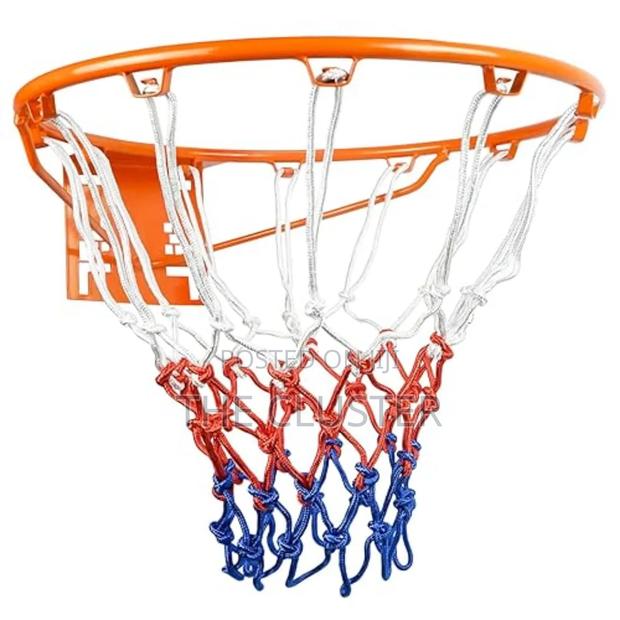 Metallic Basketball Ring and Nets