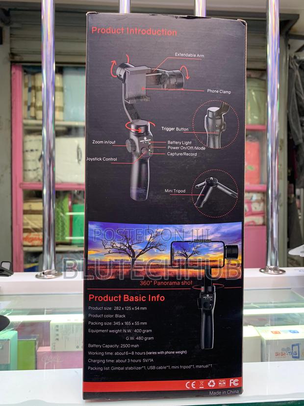 3-Axis Gimbal Stabilizer F10 With Face Tracking Panorama - thumbnail 5