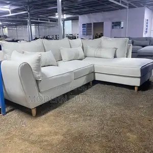 White L Shaped Sofa