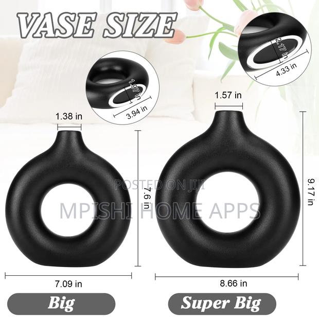 2 in 1 Ceramic Flower Vases - thumbnail 5