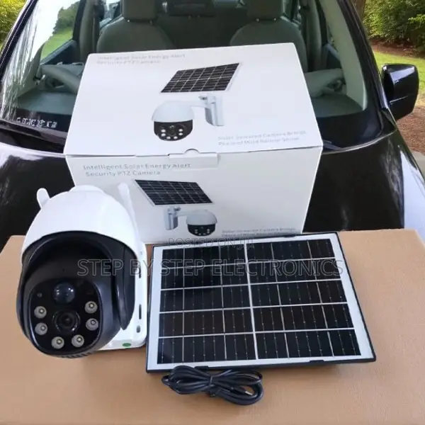 4g PTZ 3mp Solar Camera With Flashing Alarm Warning Lights Easy Set Up