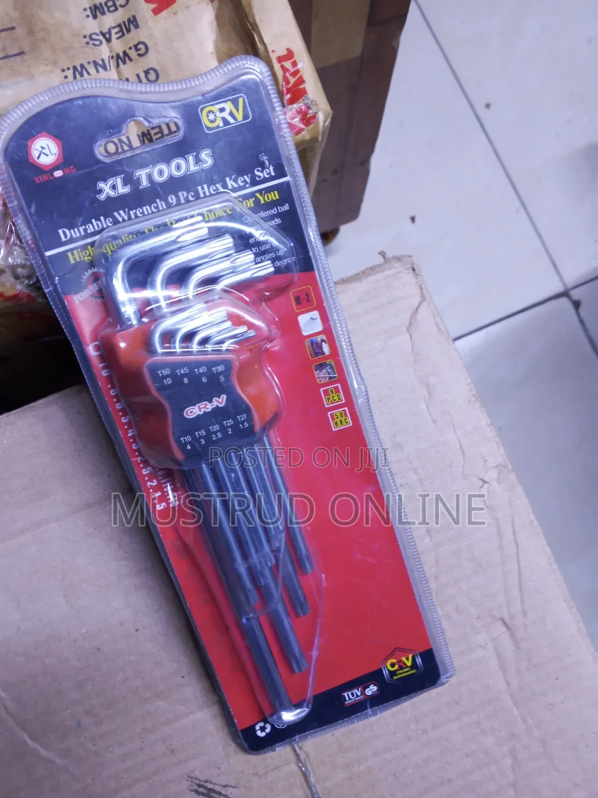 Chrome Allan Keys 9 Pieces
