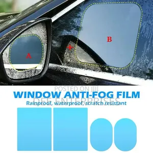 4 PCS Car Window Anti Fog Rainproof Window Protective Film