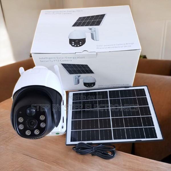 4g Outdoor Solar PTZ Camera 3mp Colored Night Vision + Audio Recording