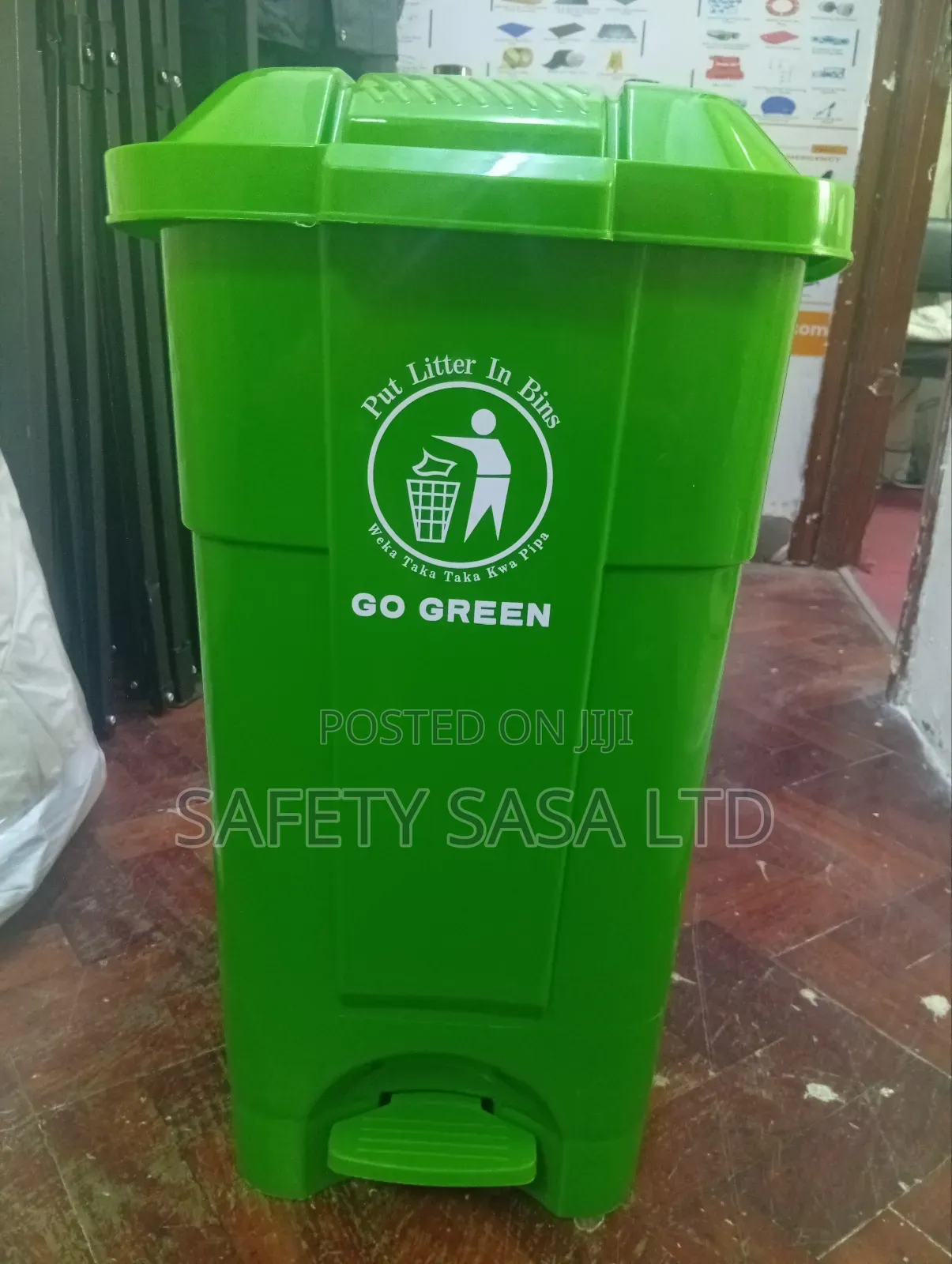 50l Pedal Bin With Wheels