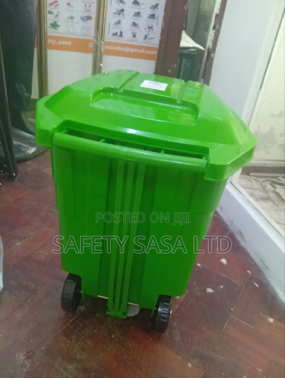50l Pedal Bin With Wheels