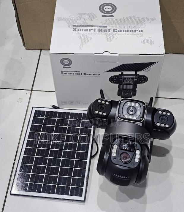 Triple Lense 4g Solar Camera Ptz, Remote Surveillance