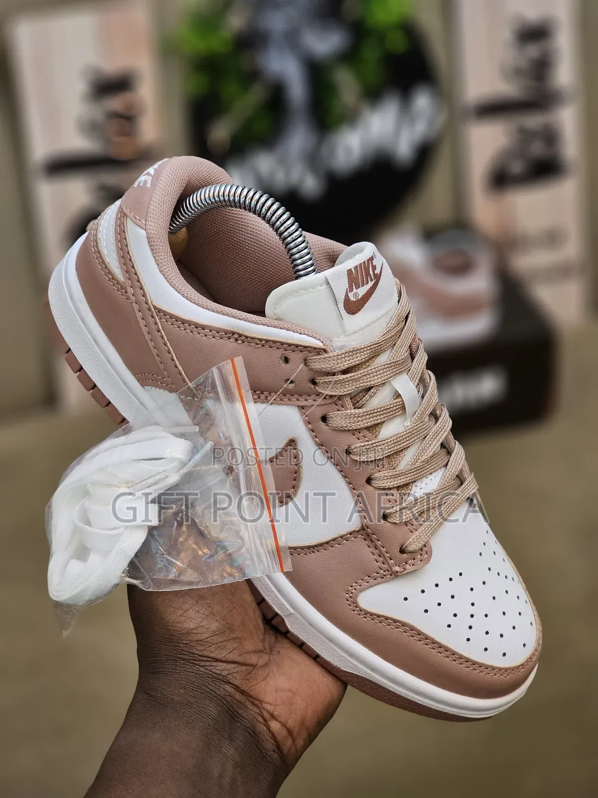 Nike Dunk Low Retro Unisex Sneakers In"Rose Whisper" Color