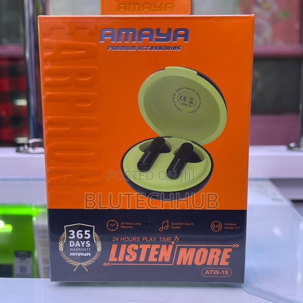 Amaya Atw-19 Wireless Earbuds – 24hr Playtime, Hall Switch - thumbnail 2