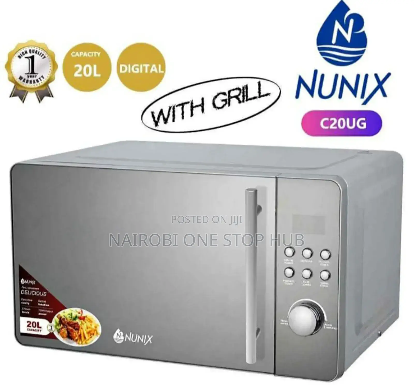 Nunix C20ug 20l Digital Microwave Oven