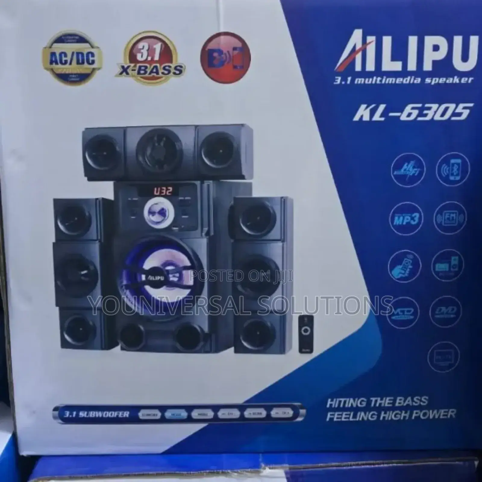 3.1ch Ailipu Homethearte Multimedia Speaker System Woofer