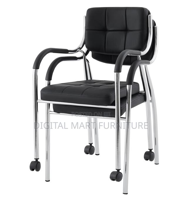 Four Leg Stack Black Chair - thumbnail 13