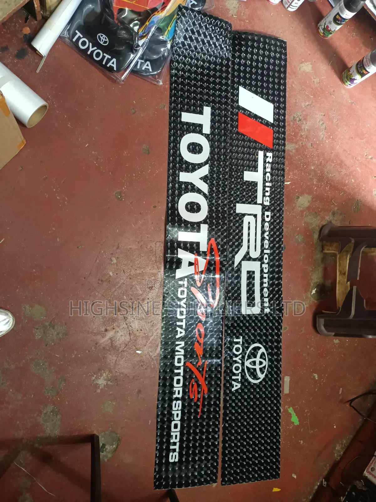Windsreen Sticker Toyota and TRD
