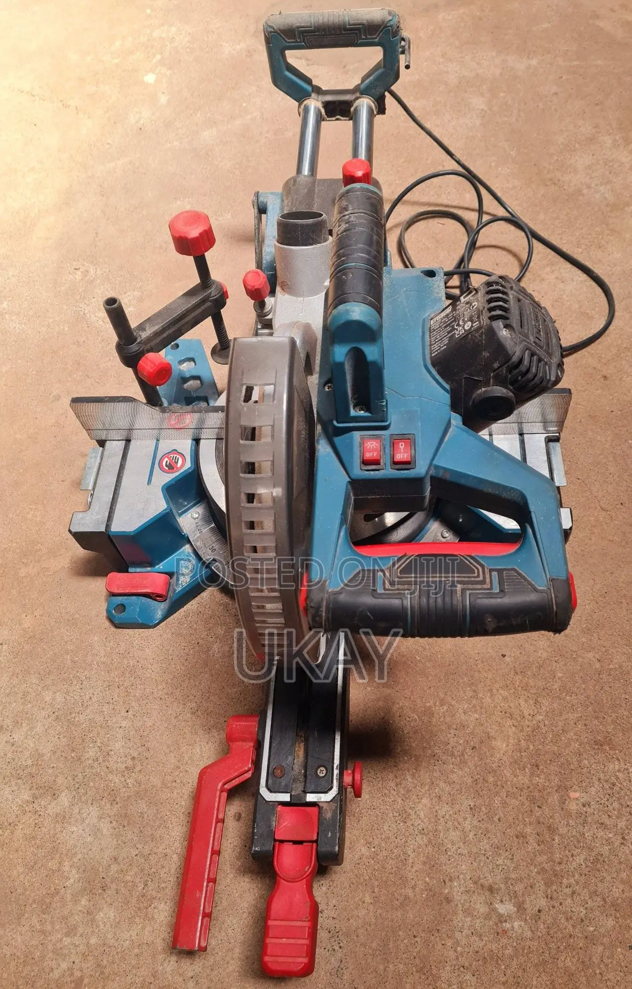 Erbauer Sliding Compound Mitre Saw.