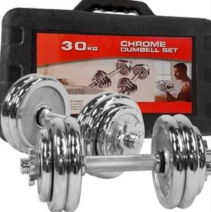 30kg Chrome Dumbbell Set - thumbnail 2