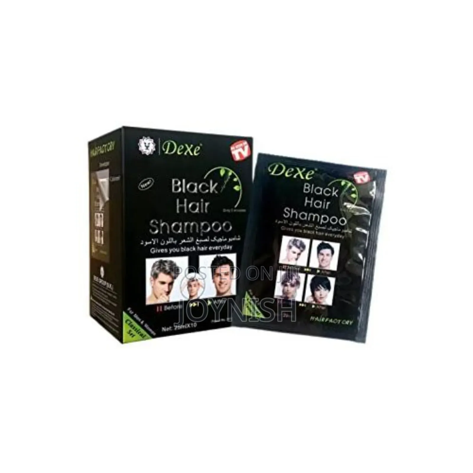 10 PCS Black Hair Shampoo