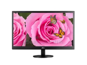 "Aoc E970swn 18.5"" Hd Monitor, Black Colour Connectivity