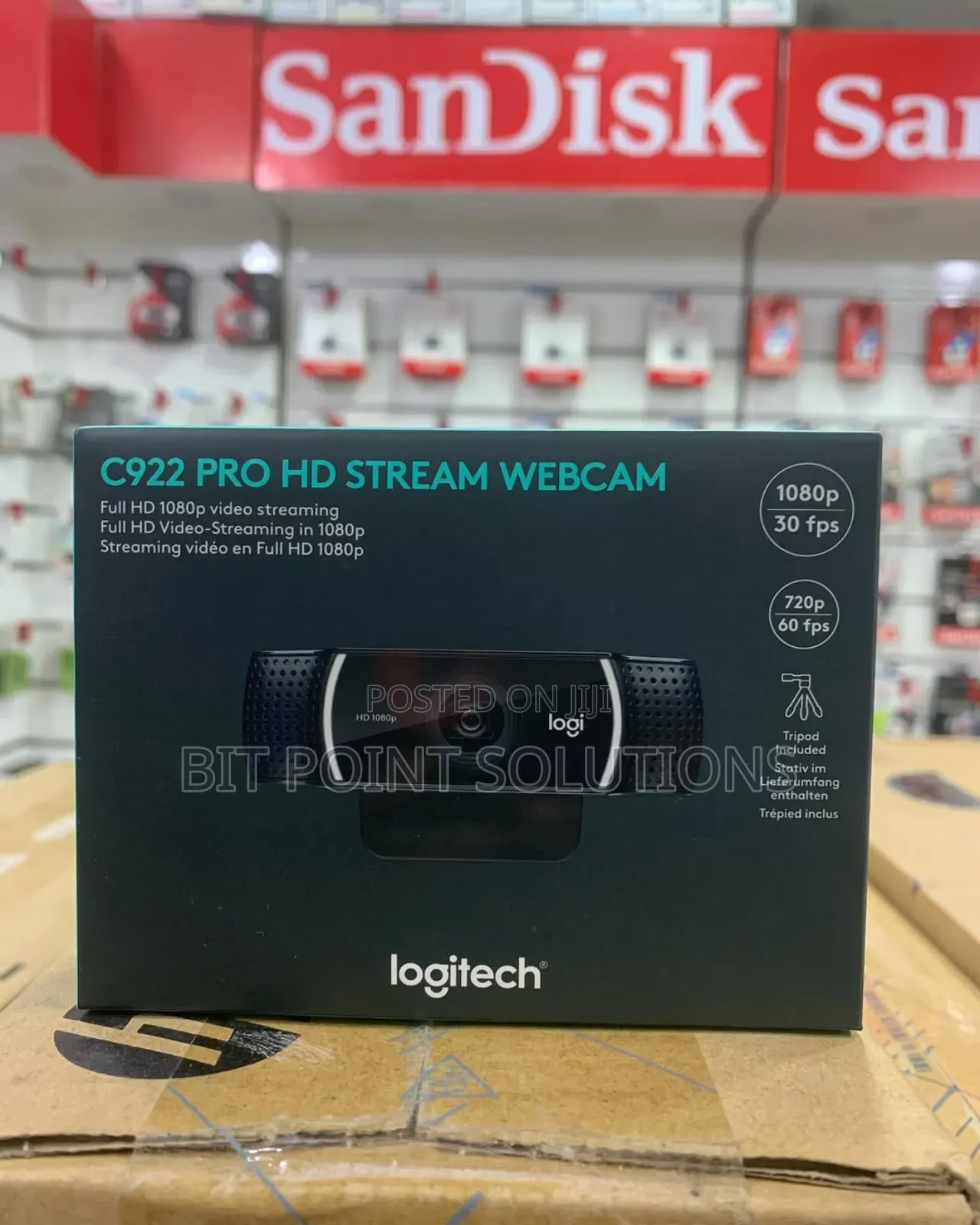Logitech C922 Hd Pro Webcam With 1080p Resolution