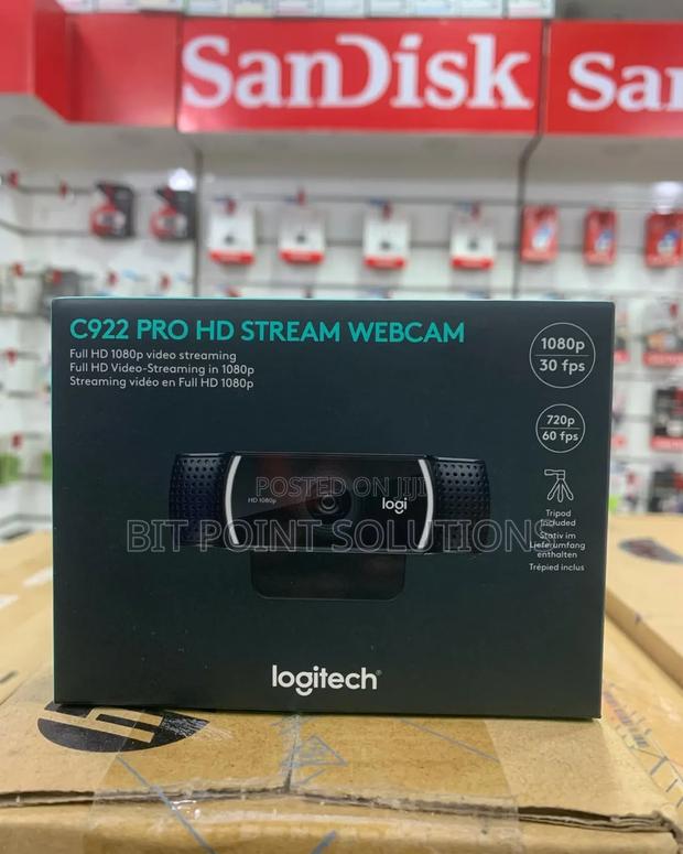 Logitech C922 Hd Pro Webcam With 1080p Resolution