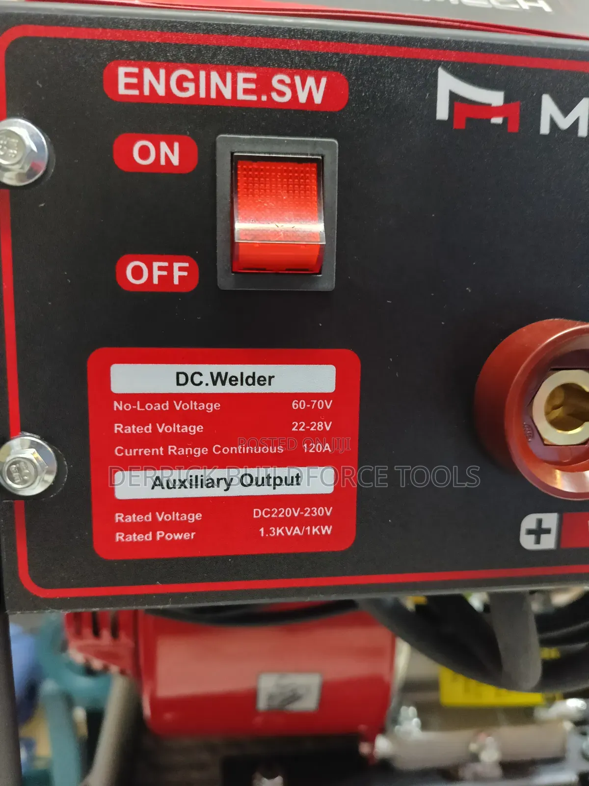 Maxmech 1.3kva Petrol-Powered Welding Generator