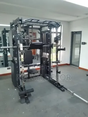 Integrated Smith Machine With Cable Cross Over