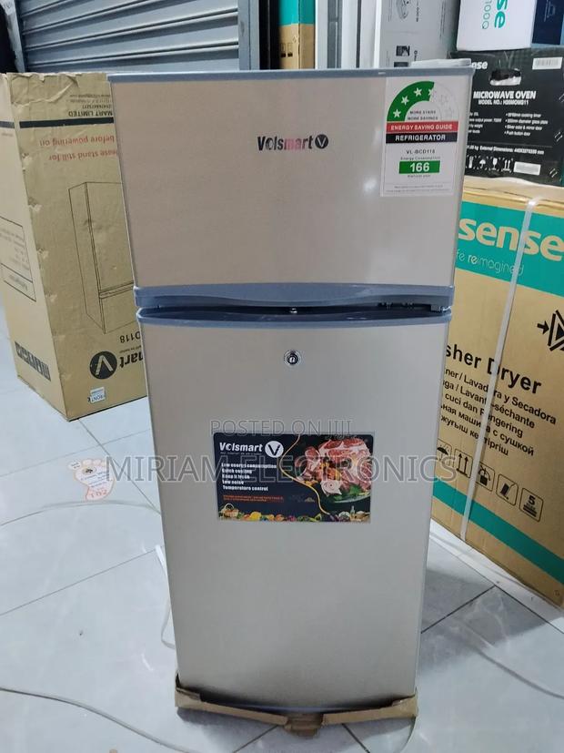 Volsmart 118l Double-Door Refrigerator
