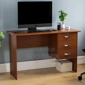 Office Desk; 1.2m Modern Wood MDF Grain Office Desk for Computer