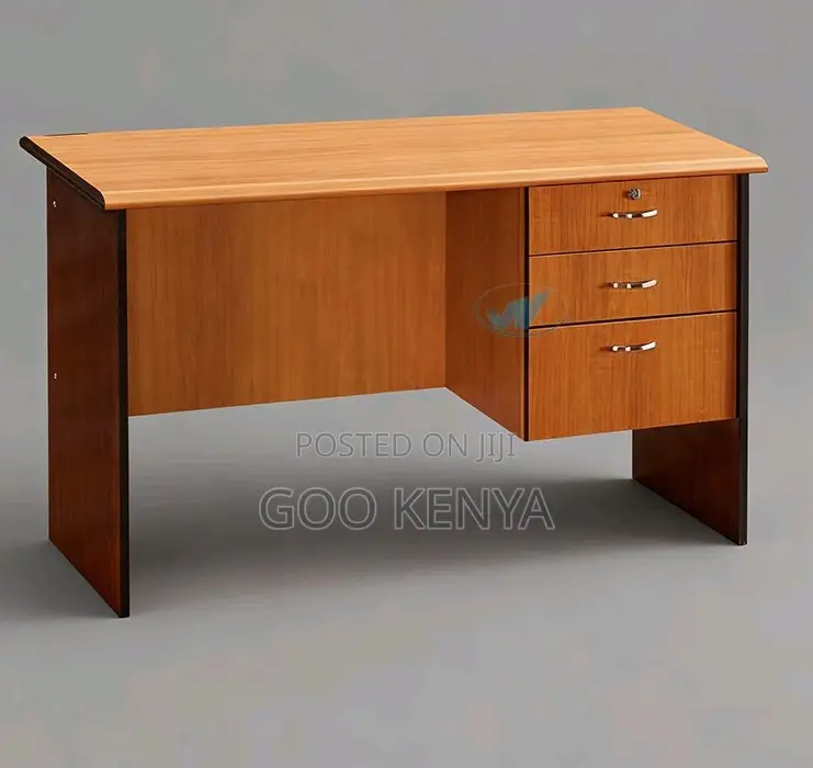 Office Desk; 1.2m Modern Wood MDF Grain Office Desk for Computer