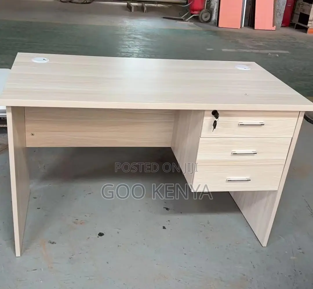 Office Desk; 1.2m Modern Wood MDF Grain Office Desk for Computer
