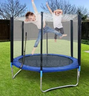 6ft Trampoline – Safe Outdoor Fun for Kids Family-Gn