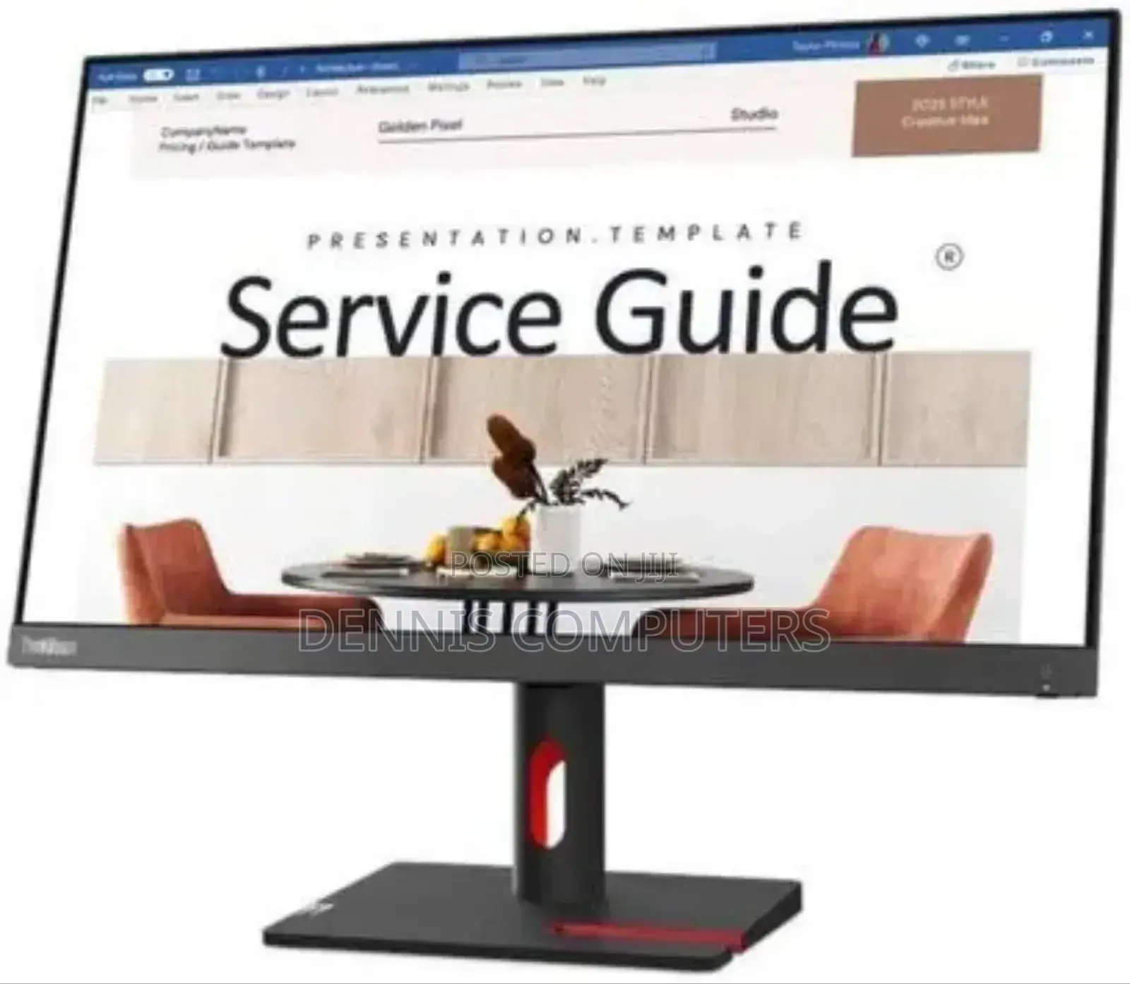Lenovo Thinkvision S24i-30 23.8" FHD Monitor, Raven Black Colour