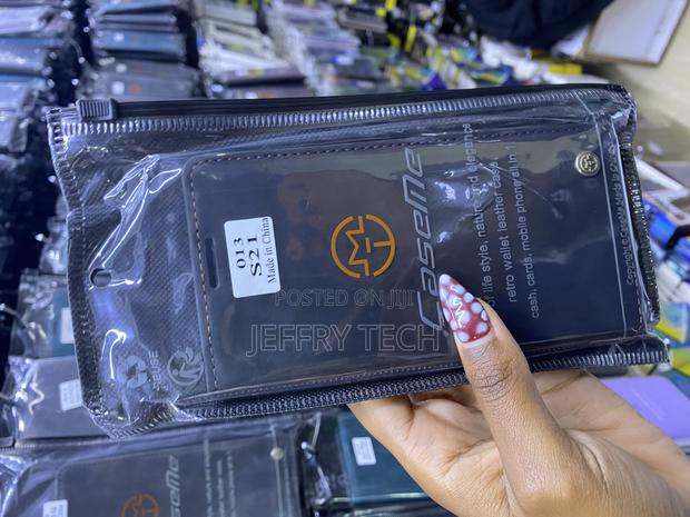 Kowauri Flip Case for Galaxy S21 Leather Wallet Casme Flip Case - thumbnail 2