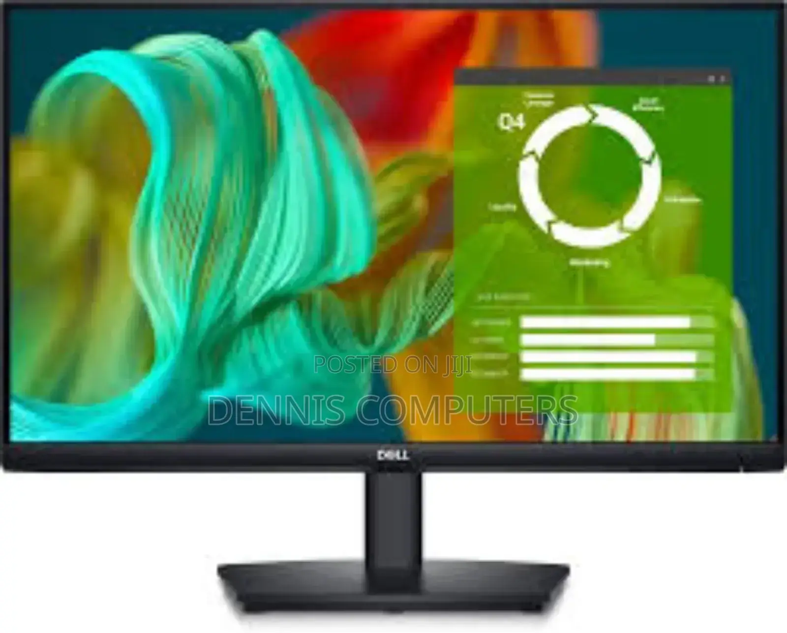 Dell E2425h 23.8" FHD Monitor, Black Colour Connectivity