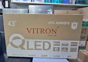 *Vitron 43" Qled Smart Android Frameless With Bluetooth