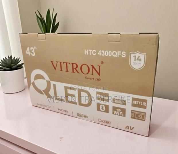 *Vitron 43" Qled Smart Android Frameless With Bluetooth - thumbnail 2