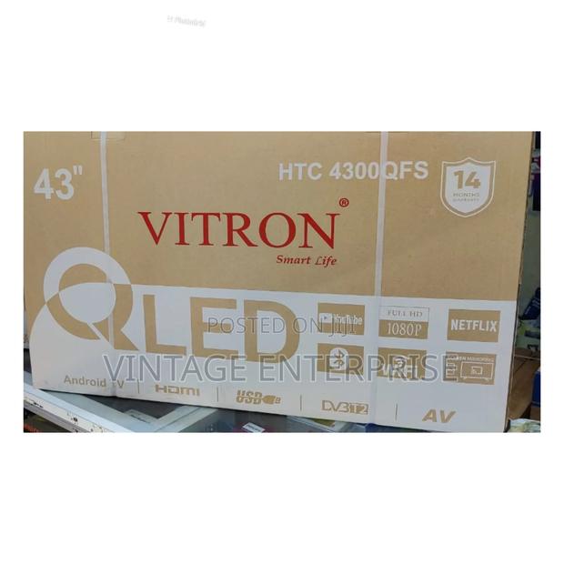 *Vitron 43" Inches Qled Smart Android Tv Frameless With Bluetooth - thumbnail 2