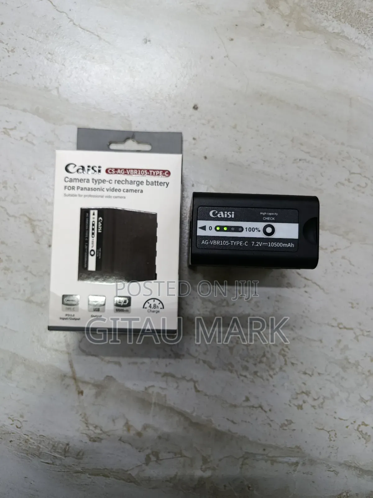 Caisi VBR 105 Type C Battery for Panasonic Cameras