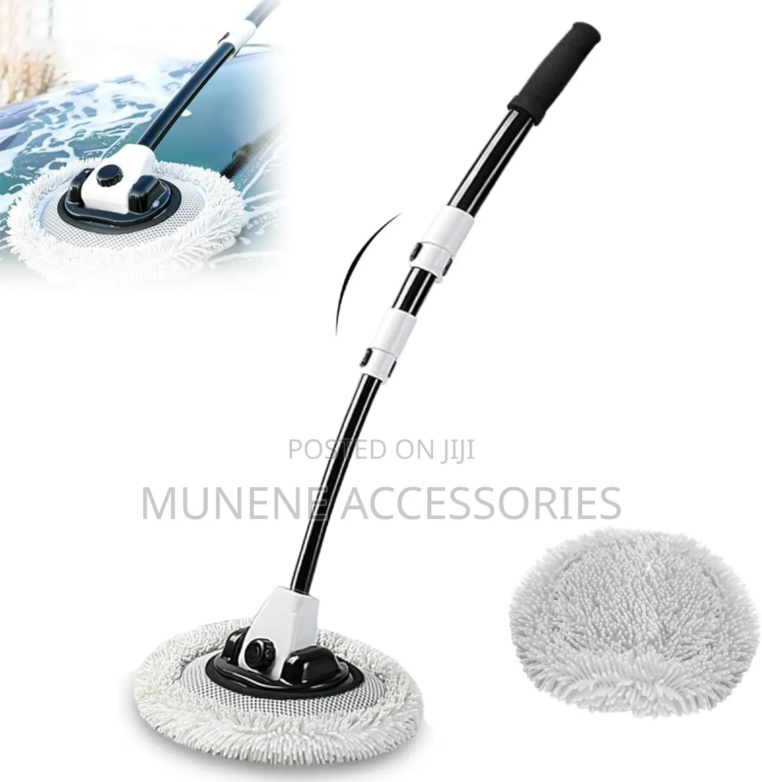 Car Wash Brush, With Telescopic Extension Pole, Car Cleaning Brush Kit