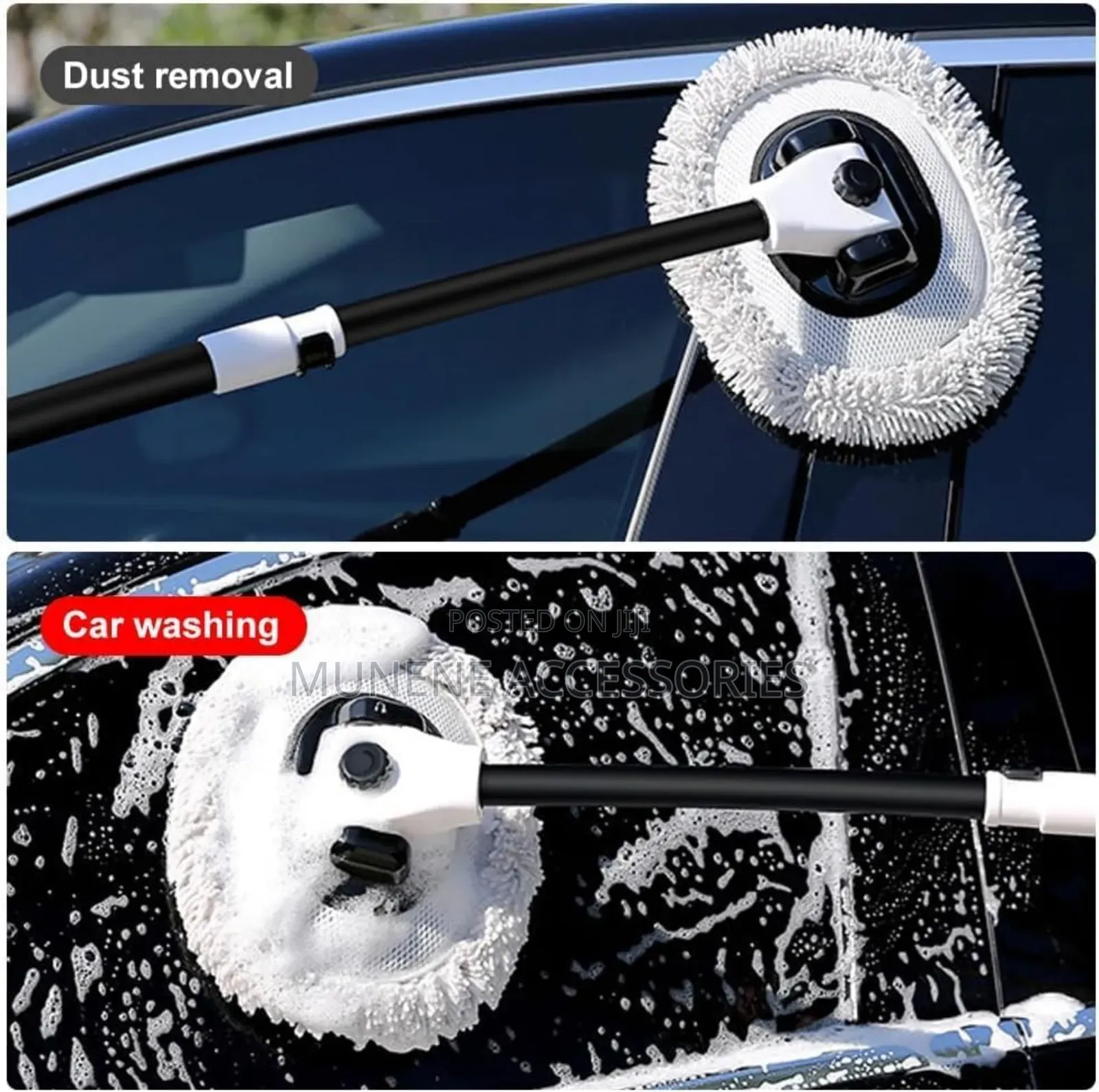 Car Wash Brush, With Telescopic Extension Pole, Car Cleaning Brush Kit
