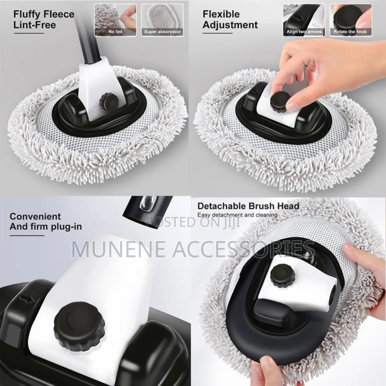 Car Wash Brush, With Telescopic Extension Pole, Car Cleaning Brush Kit